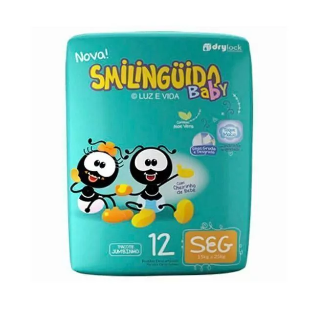 Fralda Smilinguido Baby Jumbinho [Seg] 12Un