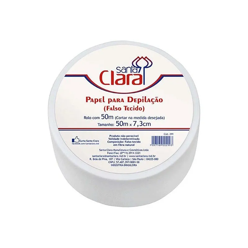 Santa Clara Papel para Depilação Perlon 50 metros 299