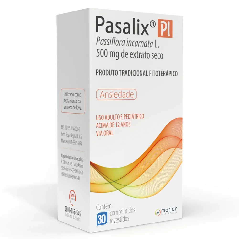 Pasalix PI 500mg 30 Comprimidos
