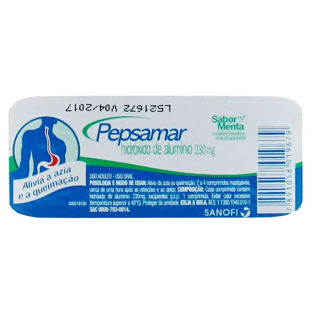 Pepsamar Sanofi | Com 10 Comprimidos