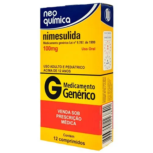 Nimesulida 100mg 12 Comprimidos Biosintética Genérico