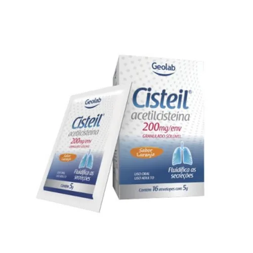 Cisteil 200Mg Granulado Solúvel 16 Envelopes De 5g - Geolab