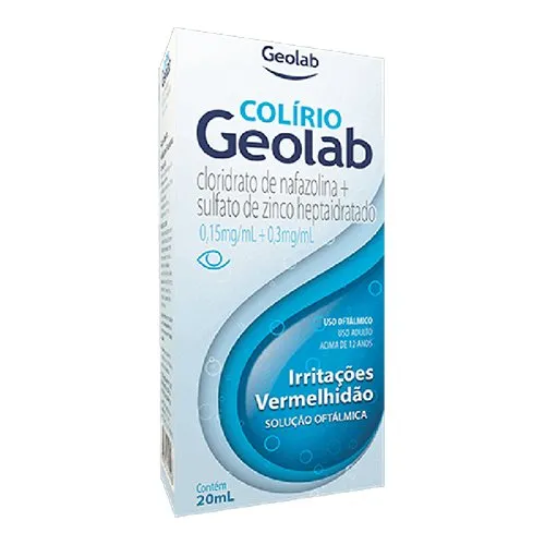 Colirio Geolab 0,15+0,3mg/ml Solução Oftálmica 20mL