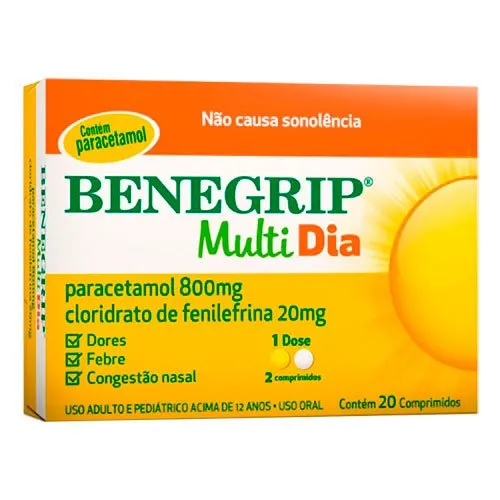 Benegrip Multi Dia 20 Comprimidos Cosmed