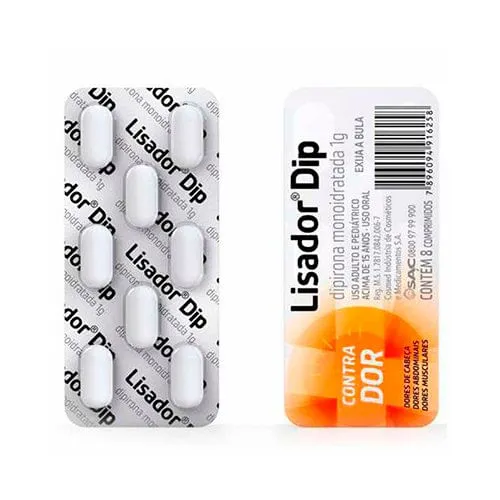 Lisador Dip 1g Blíster 8 Comprimidos