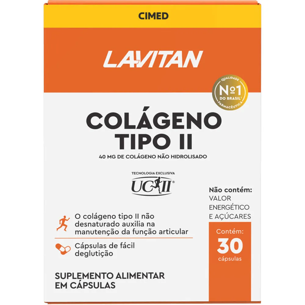 Lavitan Colágeno Tipo II 40mg 30 Cápsulas