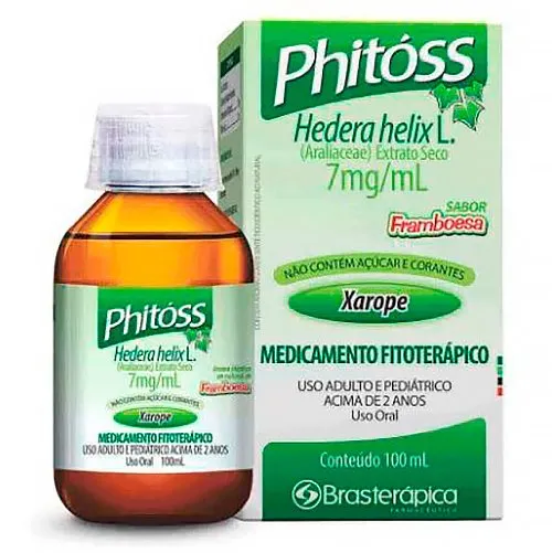 Phitóss 7mg/mL Xarope Fr 100mL Hedera Helix L. Brasterapica Outros