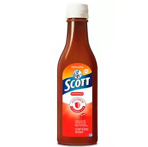 Emulsão de Scott Sabor Morango 200ml