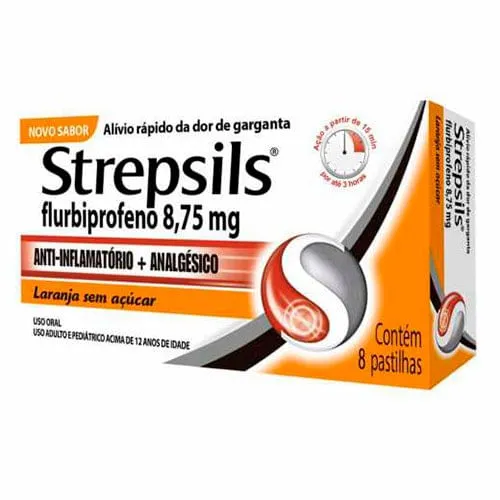 Strepsils 8,75mg 8 Pastilhas
