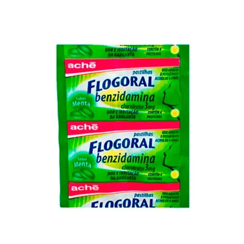 Flogoral 4 Pastilhas Sabor Menta