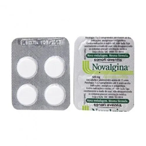 Novalgina 500mg 4 Comprimidos