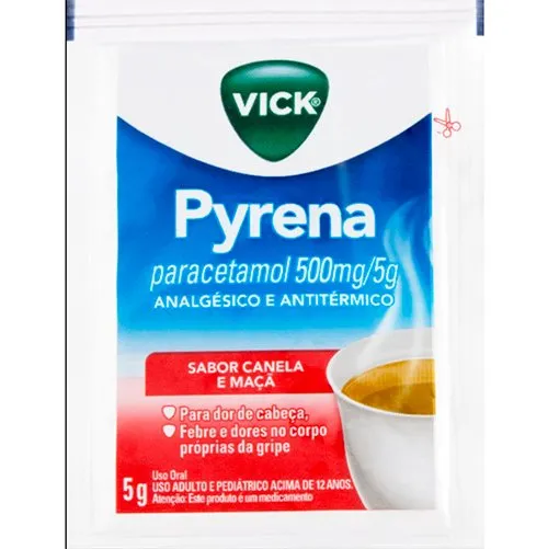 Vick Pyrena 1 Sachê Sabor Maçã e Canela