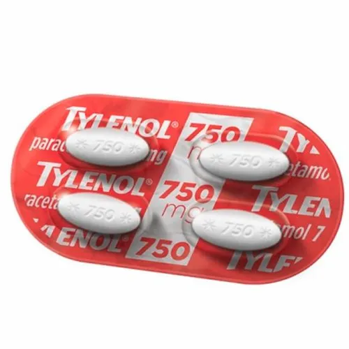 Tylenol 750mg Cartela com 4 Comprimidos Revestidos