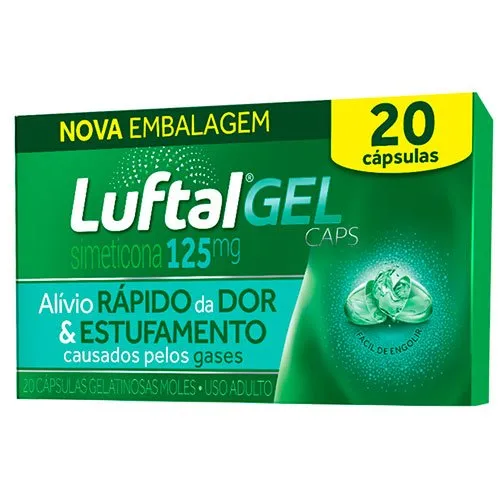 Luftal Gel Caps 125mg 20 Cápsulas Gelatinosas