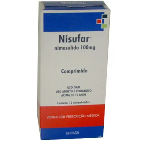 Nisufar 100Mg Cx 12 Comp Nimesulida Elofar Similar