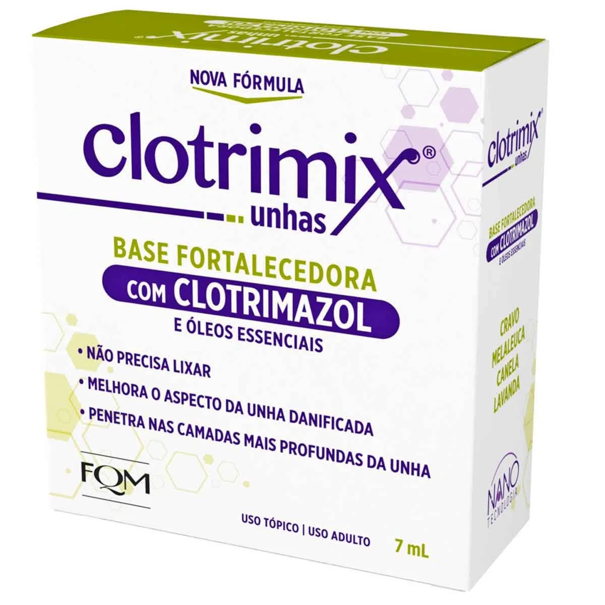 Esmalte Fortalecedor de Unha Clotrimix 7ml