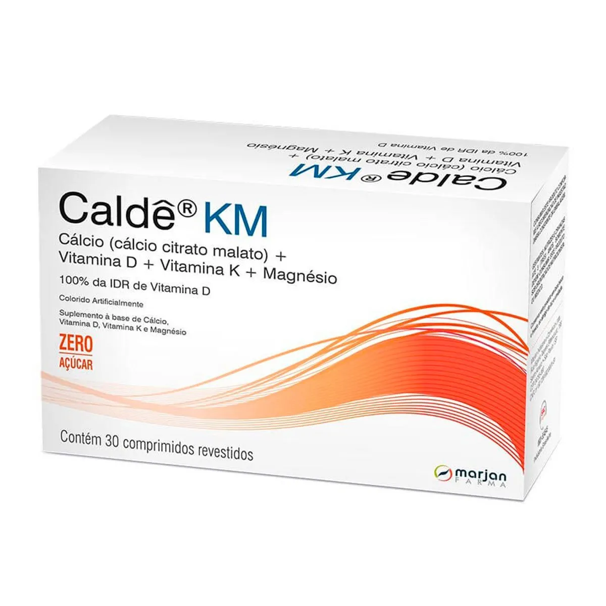 Calde Km 30 Comprimidos Revertidos Cálcio Citrato Malato+Vit. D+Vit. K+Magnesio Marjan