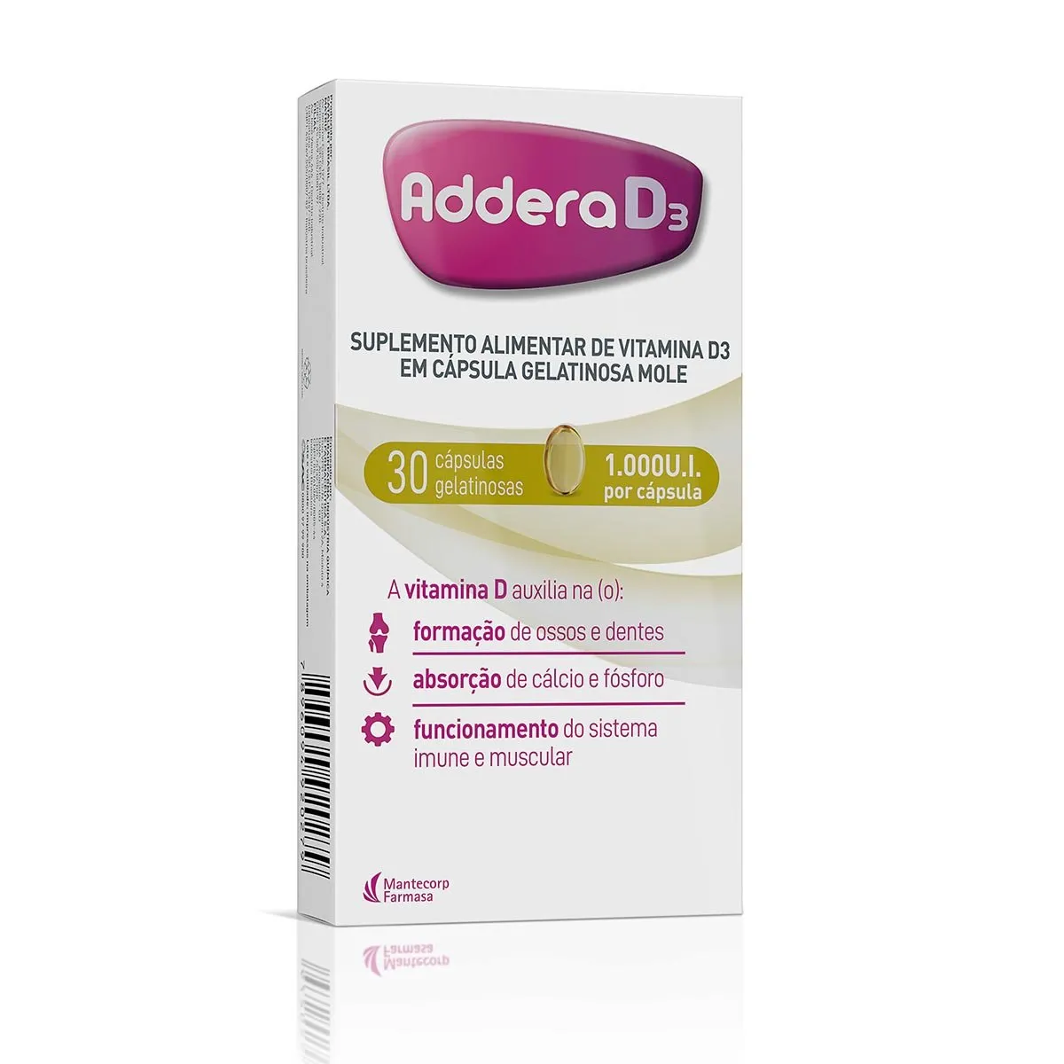 Addera D3 1.000UI 30 Cápsulas Gel
