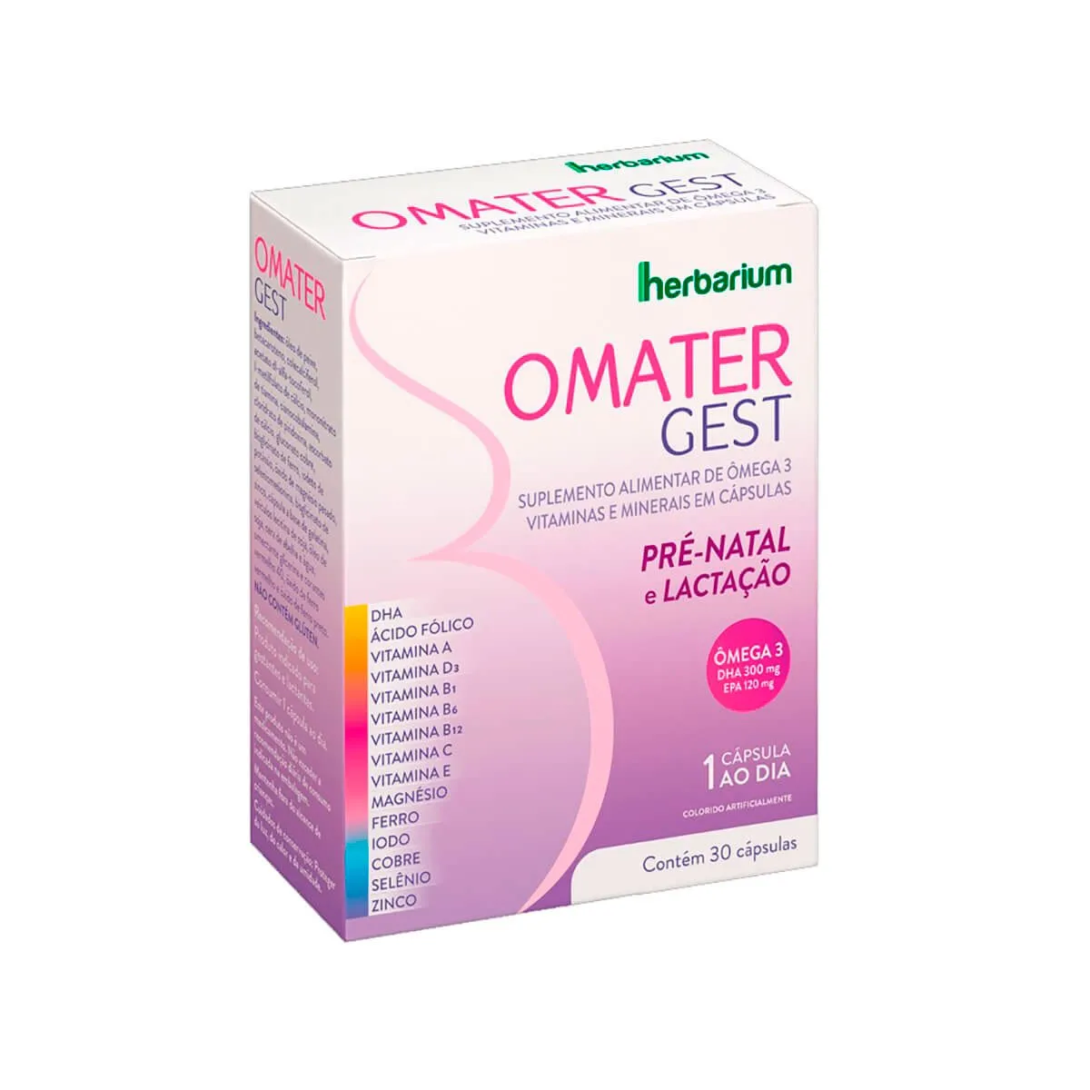 Omater Gest 300+120mg 30 Cápsulas Suplemento Alimentar Herbarium