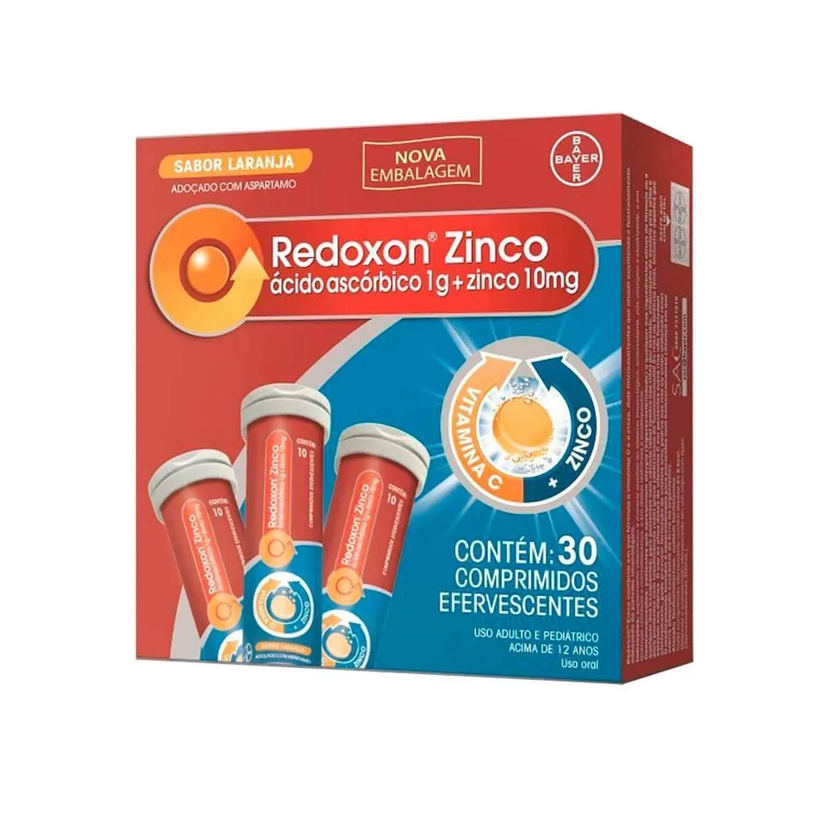 Redoxon Tripla Ação 30 Comprimidos Efervescentes