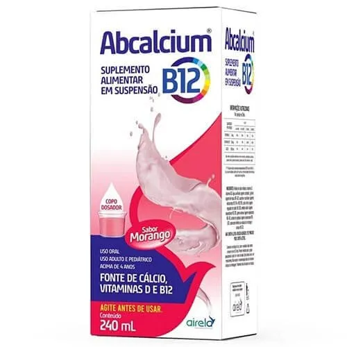 Abcalcium B12 Sabor Morango 240ml