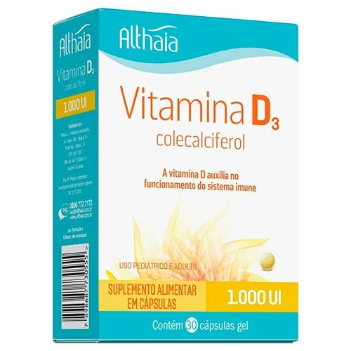Vitamina D Althaia 1.000Ui 30 Cápsulas
