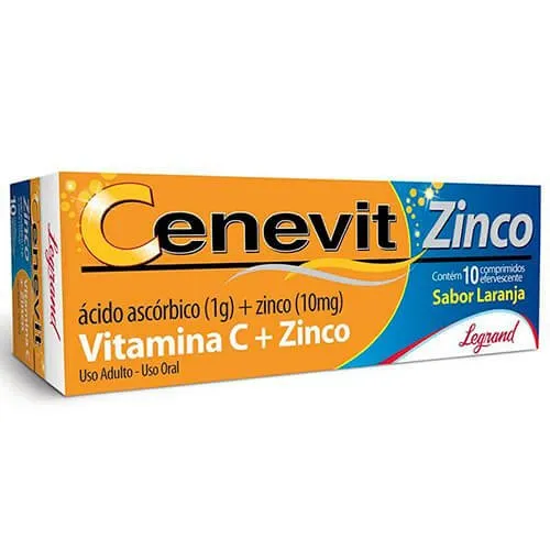Cenevit Zinco 1g 10 Comprimidos