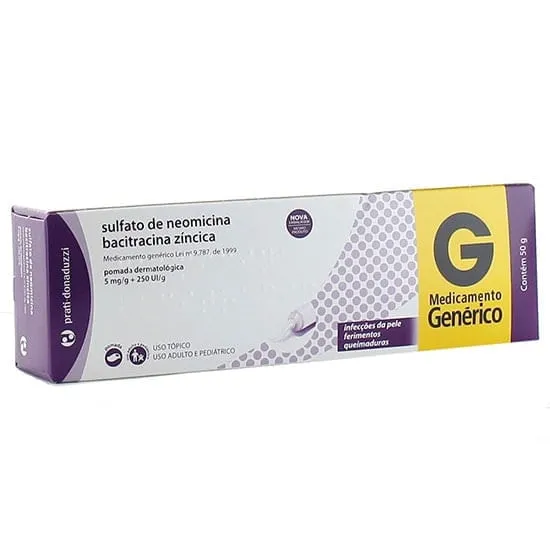 Neomicina+Bacitracina Pomada 50g Genérico Prati Donaduzzi