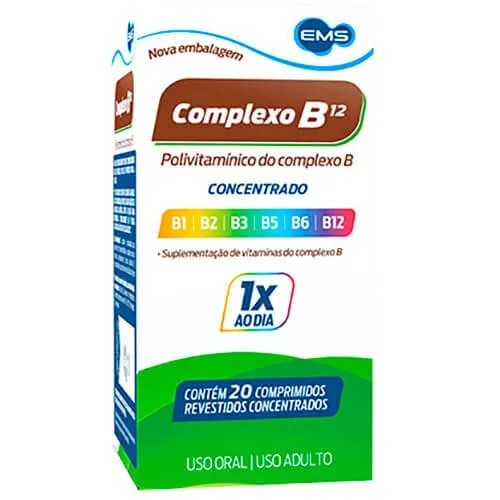 Complexo B12 20 Comprimidos Revestidos EMS