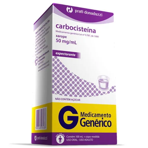 Carbocisteina Xarope 50mg/ml 100ml +Copo de Medida Genérico Prati Donaduzzi