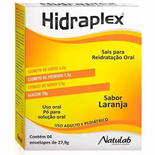 Hidraplex sabor Laranja 4 Envelopes