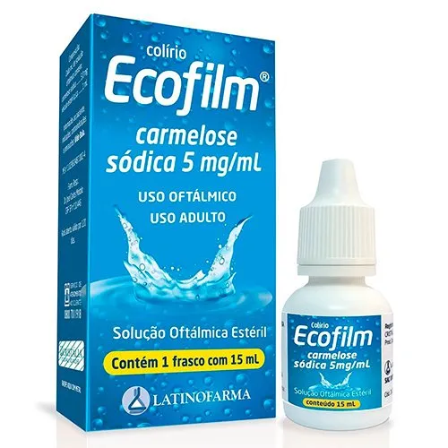 Ecofilm 5mg/mL Soluão Oftálmica 15mL Latinofarma Similar
