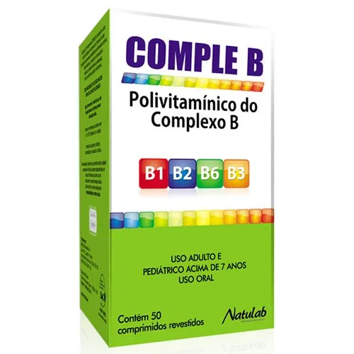 Comple B 50 Comprimidos Revestidos - Natulab