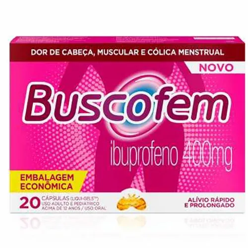 Buscofem 400mg 20 Cápsulas Cosmed Similar