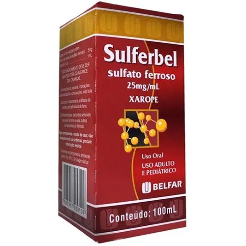 Sulferbel 25mg/mL Xarope 100mL Belfar