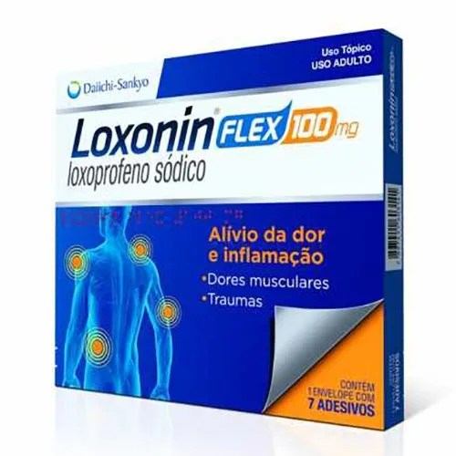 Loxonin Flex 100mg 7 Adesivos Daiichi Sankyo