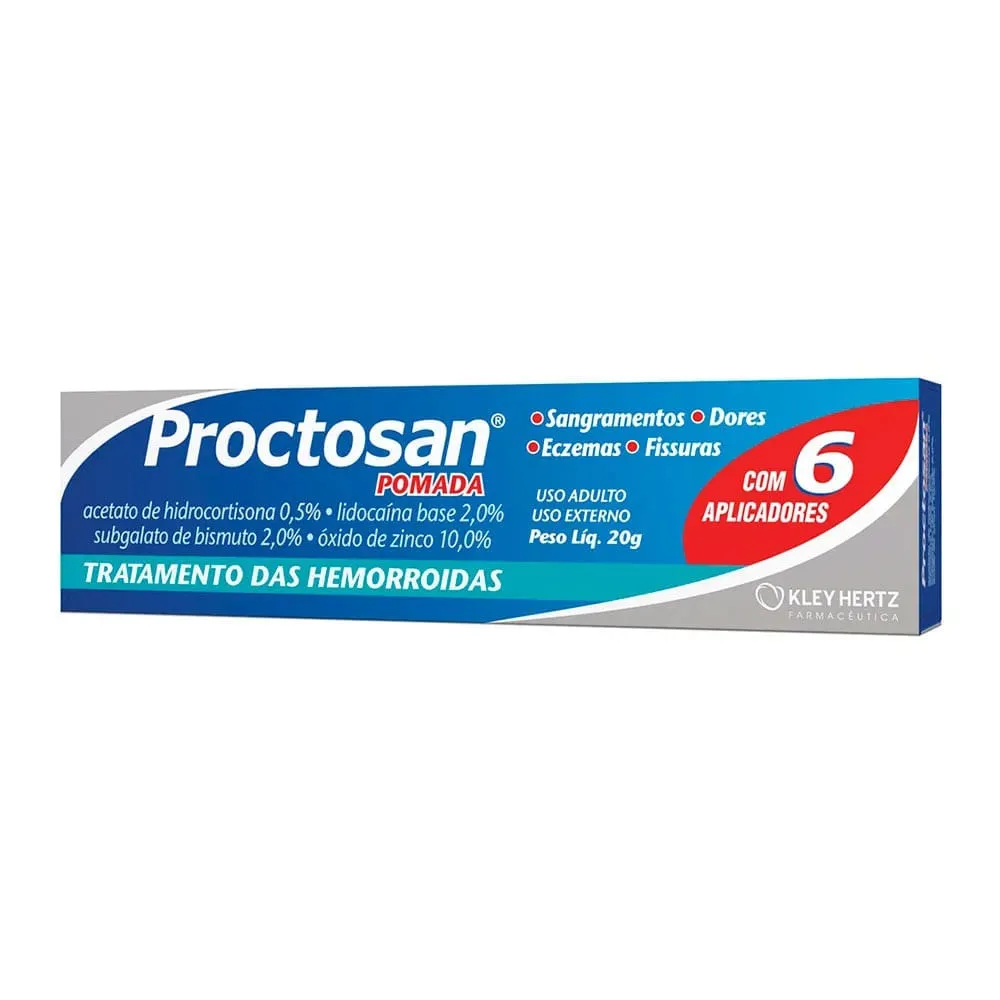 Proctosan Pomada Retal 20g + 6 Aplicadores