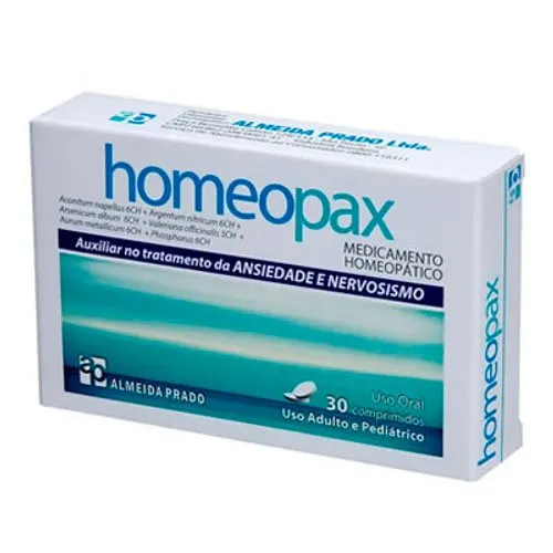 Homeopax 30 Comprimidos Adulto E Pediátrico Almeida Prado