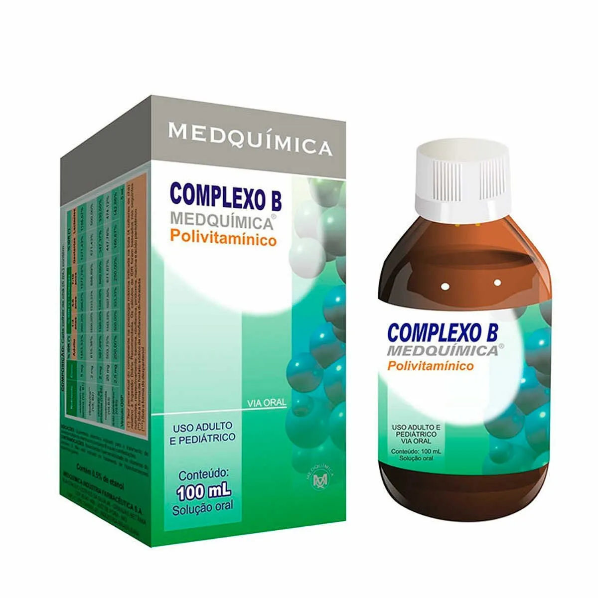Complexo B Solução Oral 100mL Polivitaminico Medquimica Similar