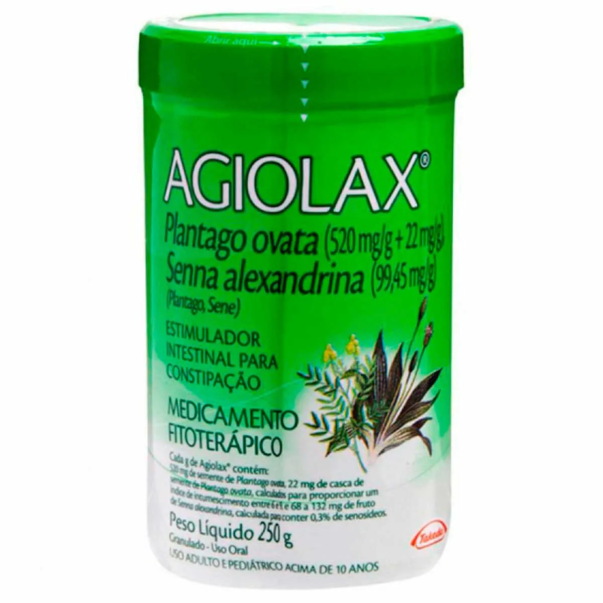 Agiolax 520+22+99,45mg/g Granulado 250g Mylan