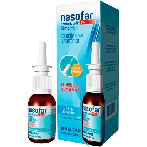 Nasofar 30mg/mL Solução Nasal Spray 60mL Belfar Similar