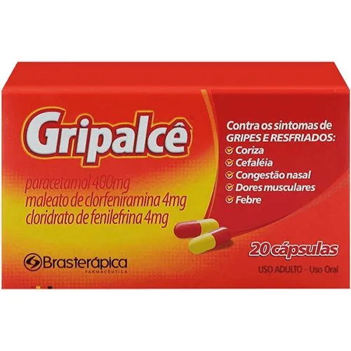 Gripalce 400+4+4mg 5 Cápsulas Brasterápica Similar