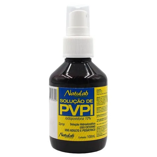 Solução De PVPI Iodopovidona 10% 100mL Natulab Similar