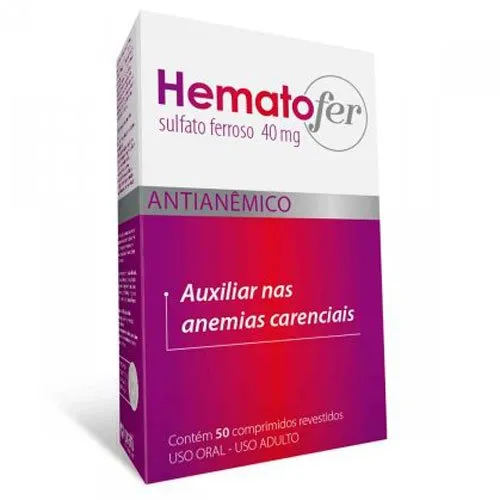 Hematofer 40mg 50 Comprimidos Prati Donaduzzi