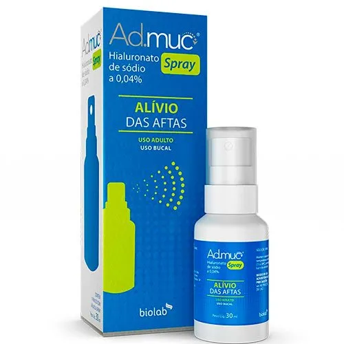Ad. Muc Spray 30mL Hialuronato De Sódio 0,04% Biolab Referência