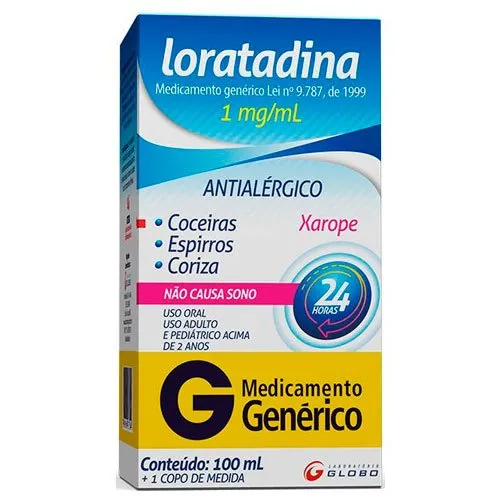 Loratadina 1mg/mL Xarope 100mL