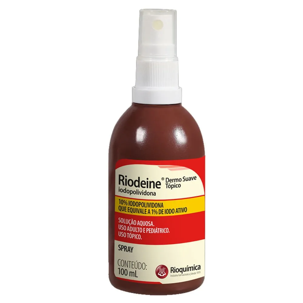 Riodeine Dermo Suave Antisséptico Tópico Spray 100ml