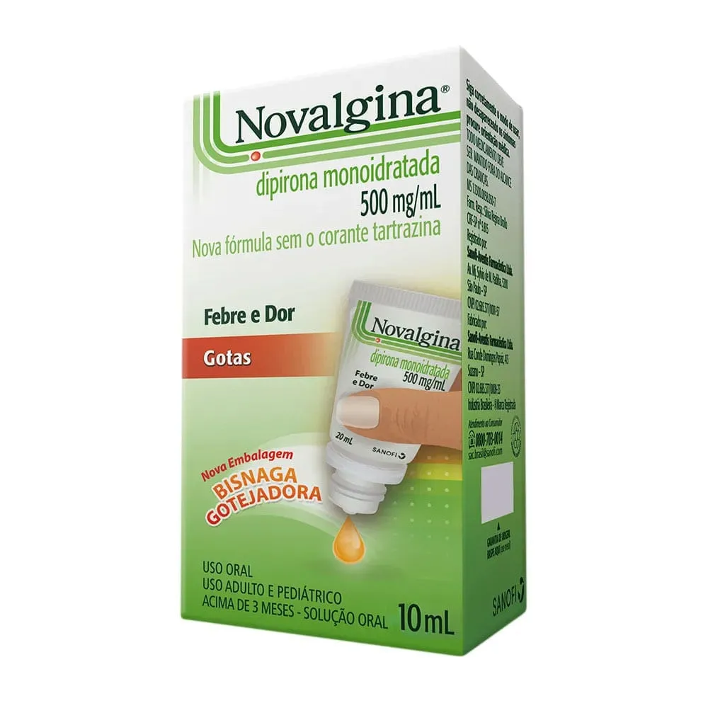 Novalgina 500mg/mL Solução Oral 10mL