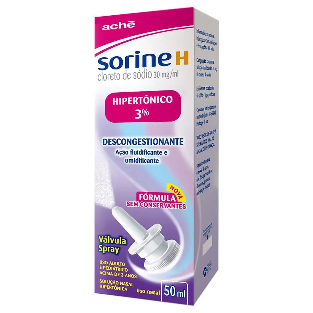 Sorine H 3% Solução Nasal Spray 30mg/ml 50ml