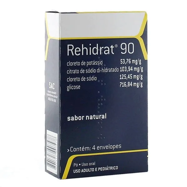 Rehidrat 90 Sabor Natural 4 envelopes